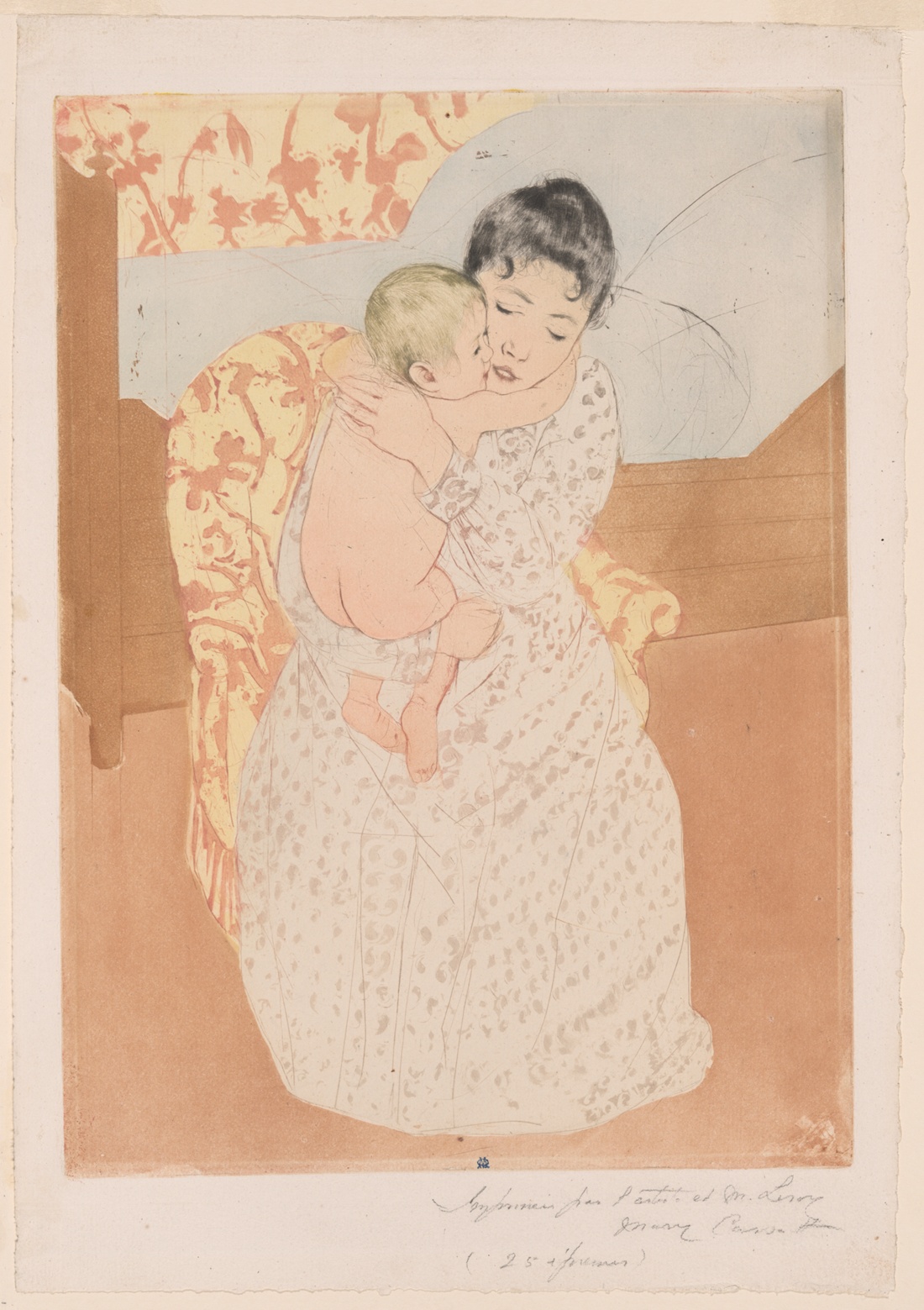 Maternal Caress, Mary Cassatt, 1890–91